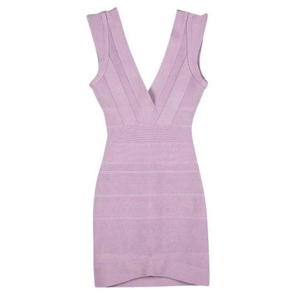 Herve Leger Lavender Midi Dress